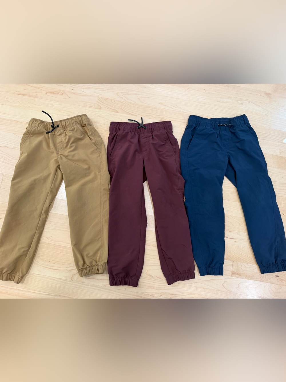 Cat & Jack Kids Jogger Pants - Tan, Burgundy, Navy